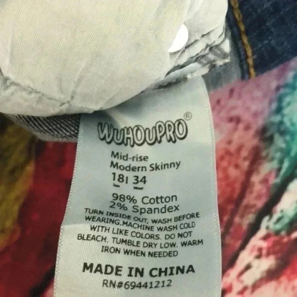 Wuhoupro from‎ Brooklyn Jean shorts size 18 stretchy plus size - Picture 3 of 6